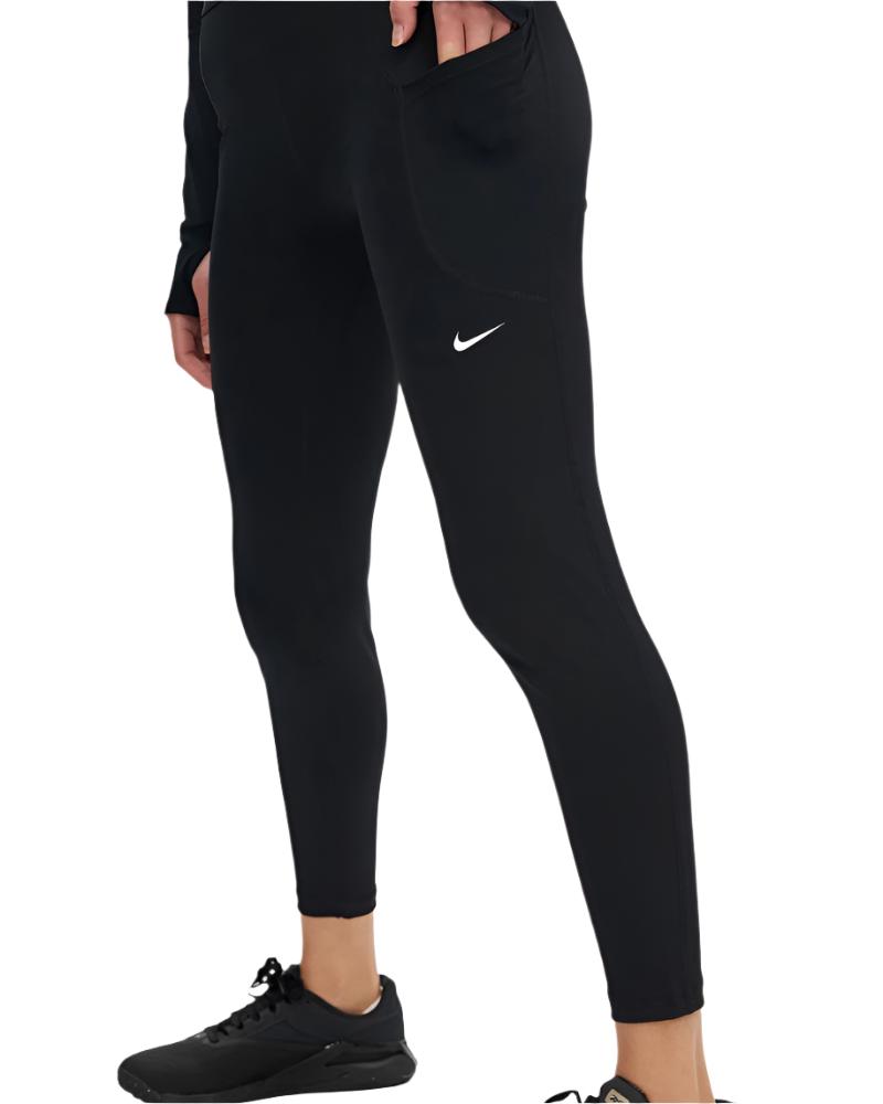 Nike Women's Pro Sculpt High-Waisted 7/8 Leggings With Pockets - Black/White