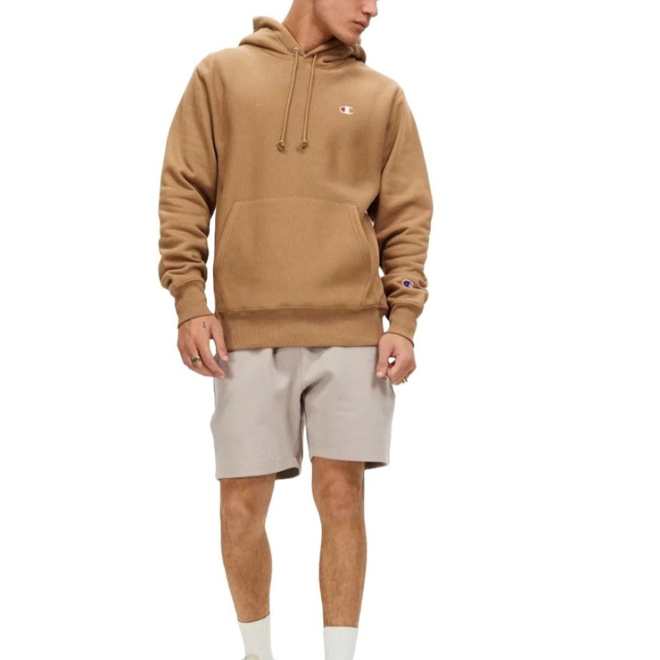 Champion Mens Reverse Weave C Logo Hoodie - Contour Blush