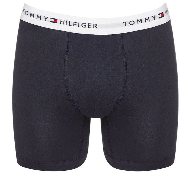 Tommy Hilfiger Mens Cotton Classics Boxer Briefs 3-Pack - Mahogany/Navy/White