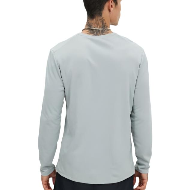 Nike Mens Dri-FIT UV Miler Long Sleeve Running Top Tee - Grey Fog