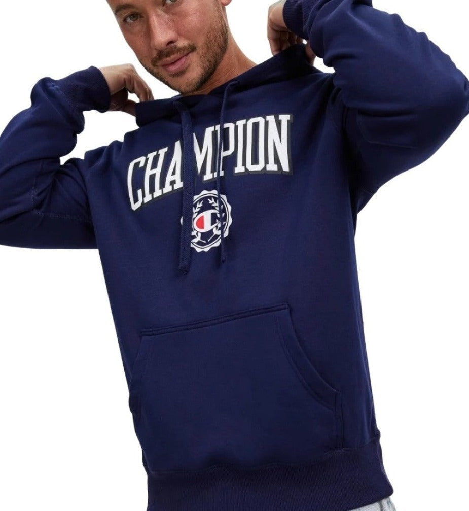 Champion Mens Graphic Hoodie - Navy