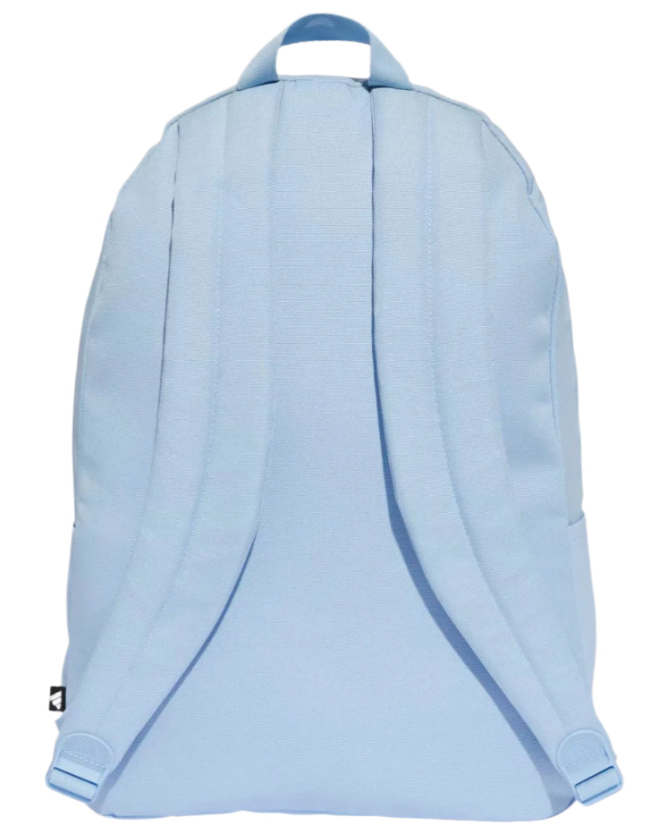 Adidas Classic 3 Bar Logo Backpack - Glow Blue/ White