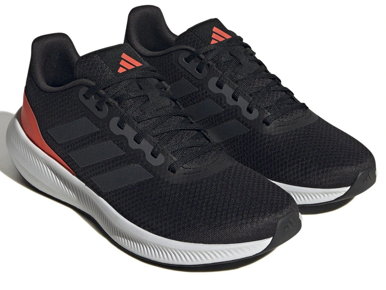 Adidas Men's Runfalcon 3.0 Running Shoes - Core Black/Carbon/Solar Red