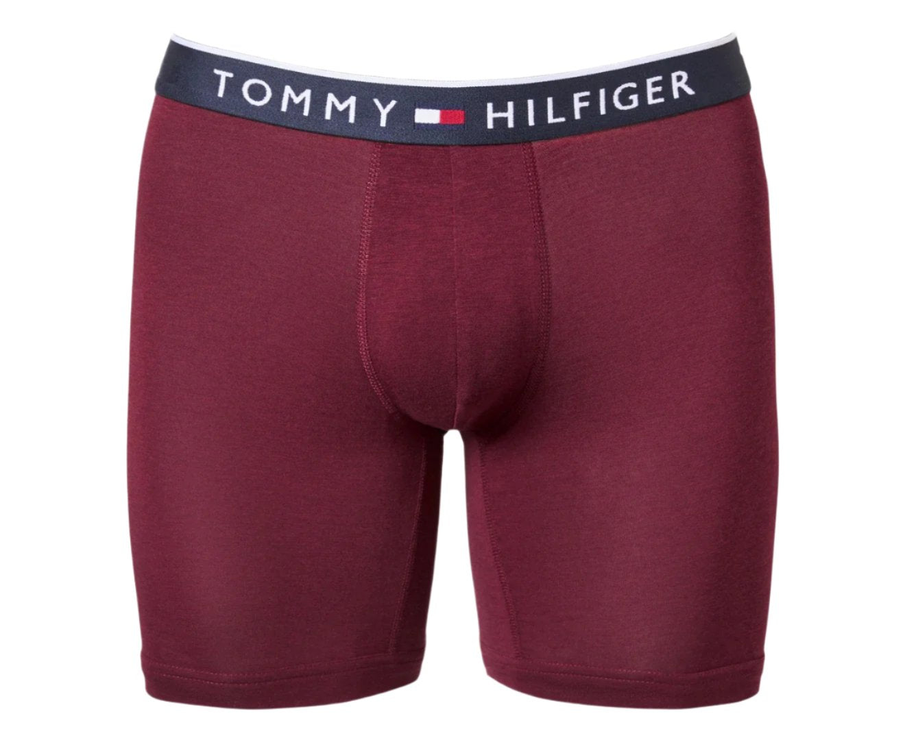 Tommy Hilfiger Men's Smooth Stretch Boxer Briefs 3-Pack - Graphite/Burgundy/Navy