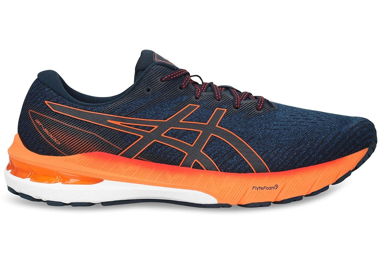 ASICS Men's GT-2000 10 Running Shoes - Mako Blue/Shocking Orange