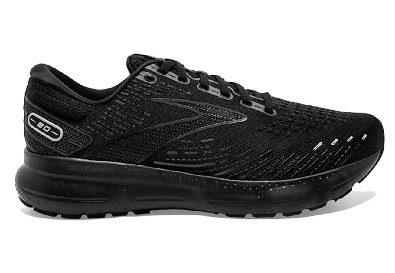 Brooks Men's Glycerin 20 Wide Fit Running Shoes - Black/Ebony