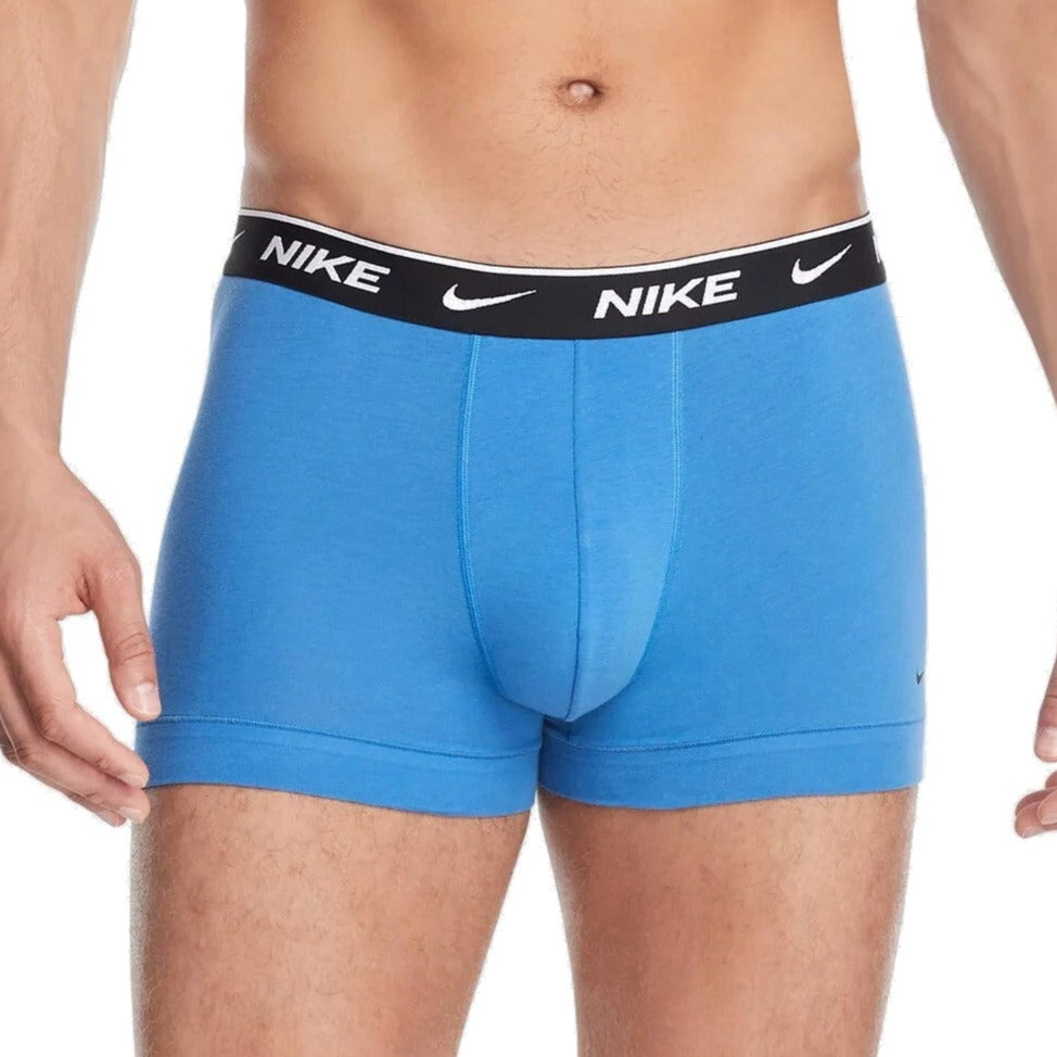 Nike Mens Everyday Cotton Stretch Trunks 2-Pack - Star Blue & Uni Red White