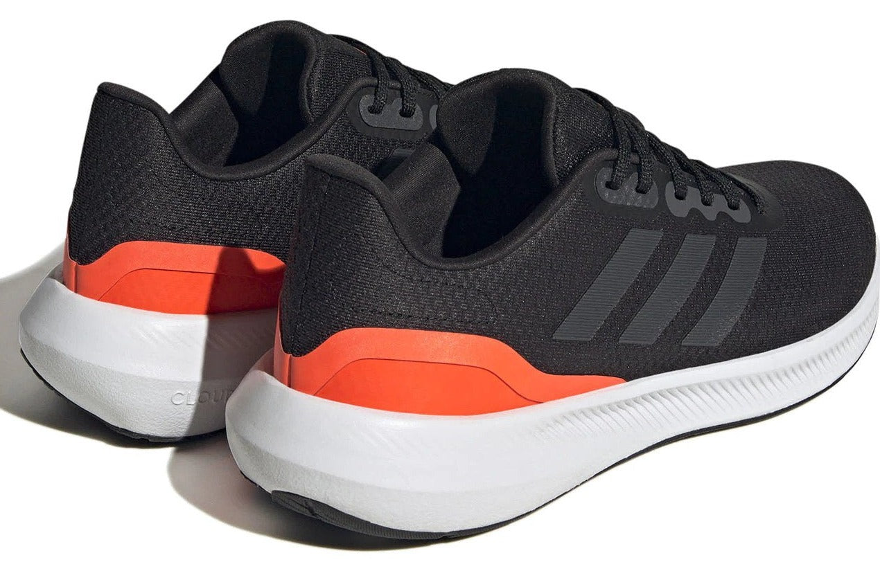 Adidas Men's Runfalcon 3.0 Running Shoes - Core Black/Carbon/Solar Red