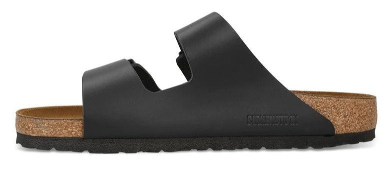 Birkenstock Arizona Leather Regular Fit Sandals - Black