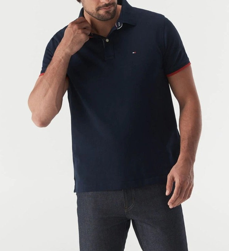 Tommy Hilfiger Men's Kemp Polo Shirt - Navy Blazer