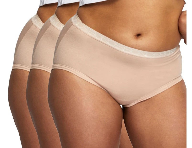 Bonds Women’s Cottontails Full Briefs 3-Pack - Base Blush