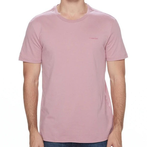 Calvin Klein Prima Cotton Crew Tee / T-Shirt / Tshirt - Lilac