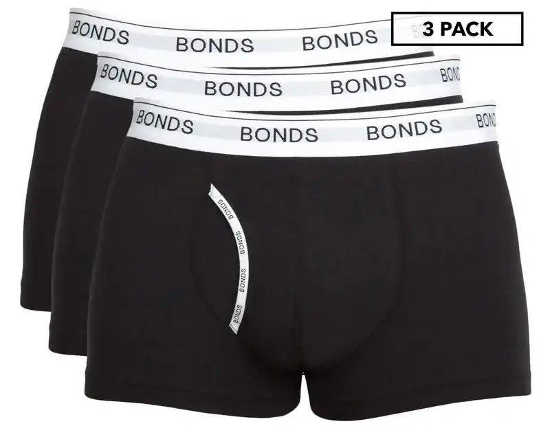 Bonds Men's Guyfront Trunks 3-Pack - Black