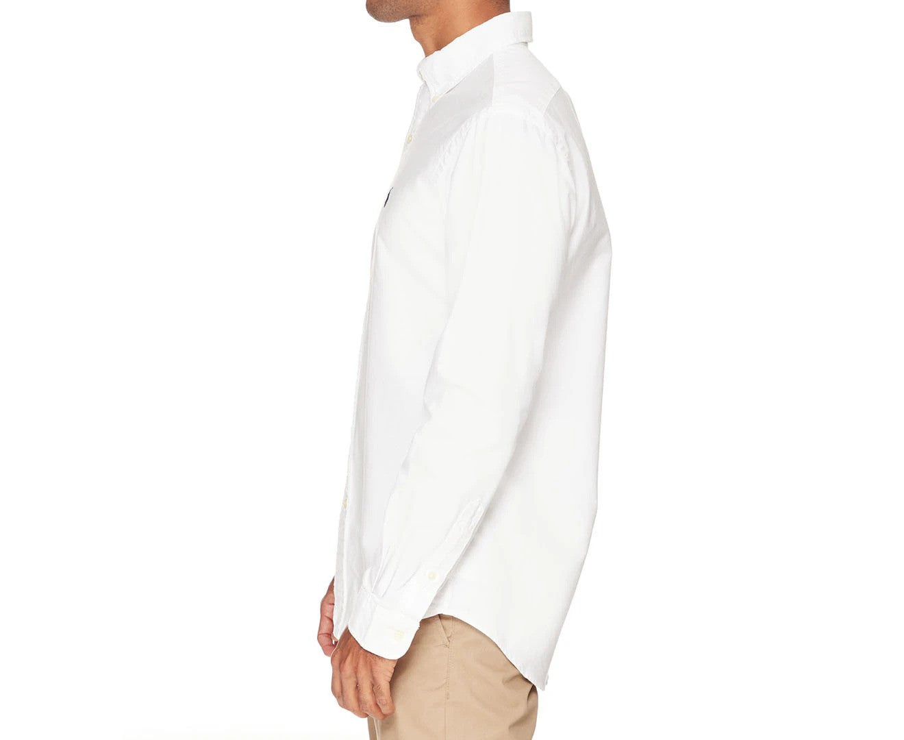 Polo Ralph Lauren Men's Long Sleeve Core Fit Button Down Sport Shirt - White