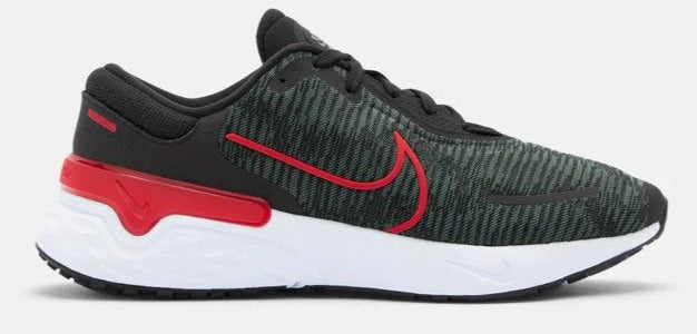 Nike Men's Renew Run 4 Running Shoes - Black/University Red/Iron Grey/White