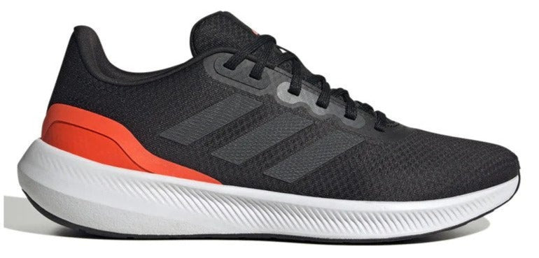 Adidas Men's Runfalcon 3.0 Running Shoes - Core Black/Carbon/Solar Red