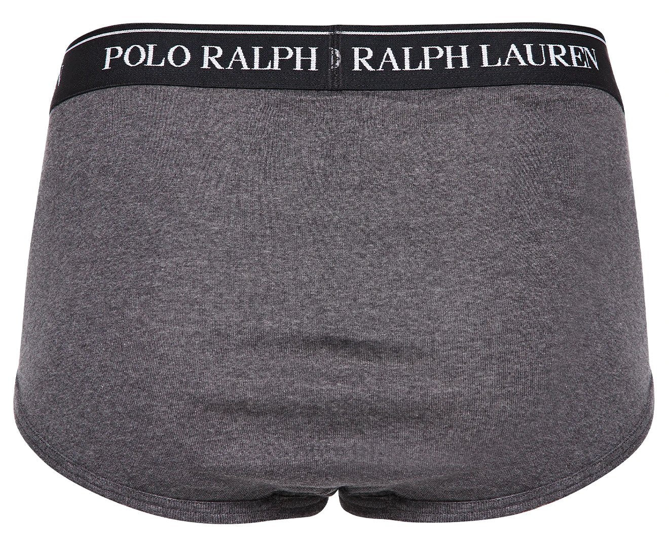Polo Ralph Lauren Men's Mid-Rise Brief 4-Pack - Grey/Black