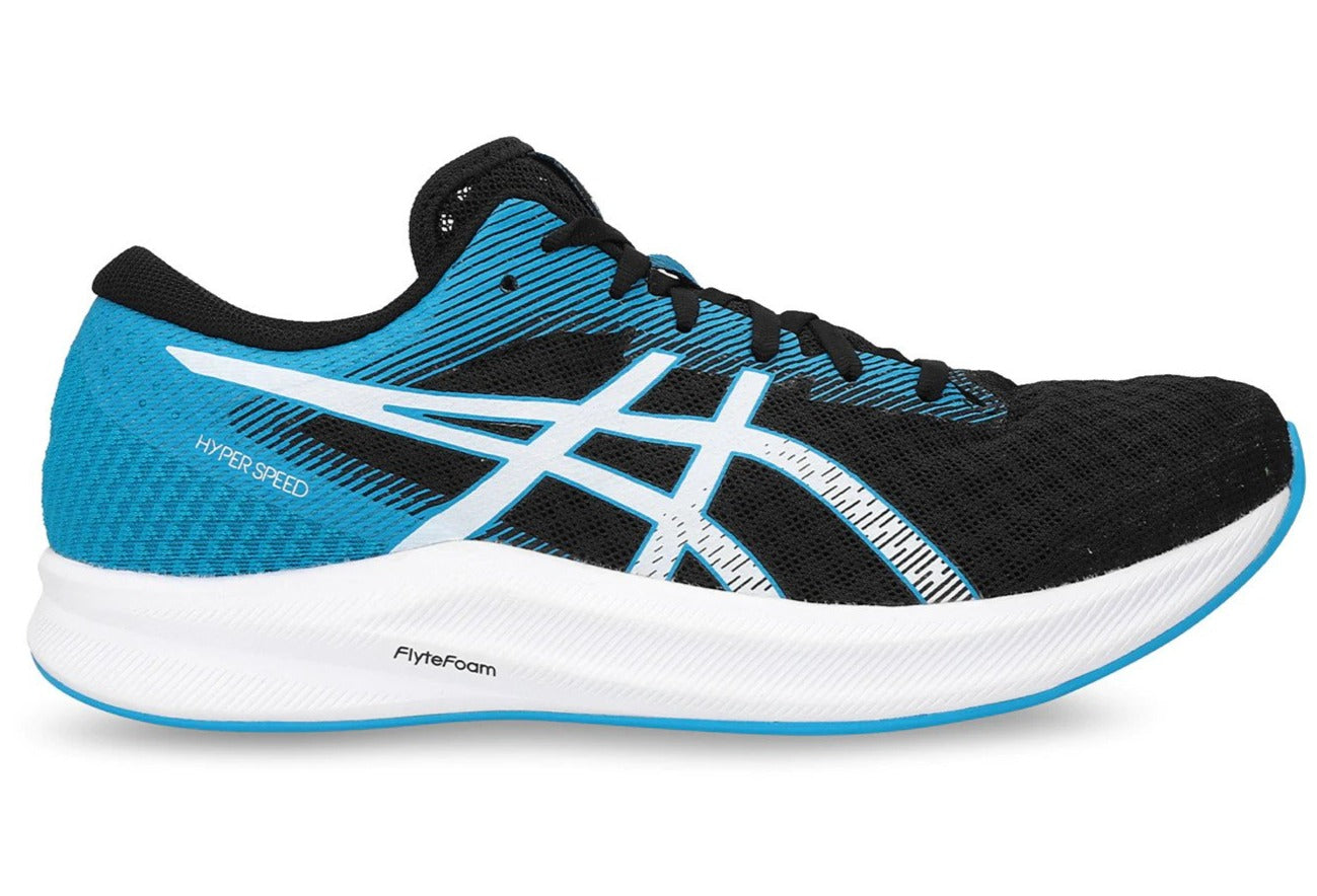 ASICS Men's Hyper Speed 2 Running Shoes - Black/Island Blue