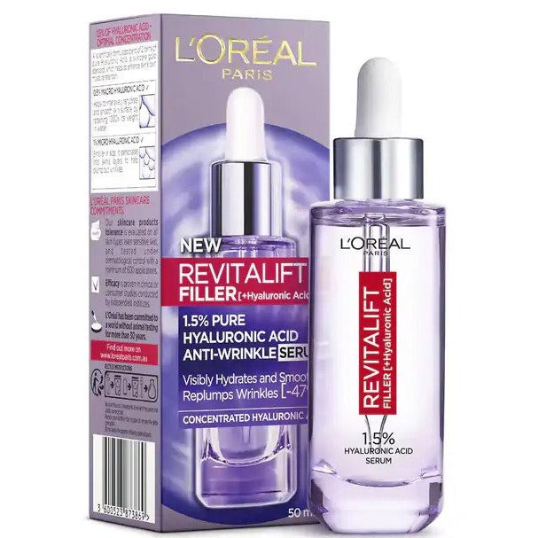 L'Oréal Paris Revitalift Filler + 1.5% Hyaluronic Acid Anti-Wrinkle Serum 50mL