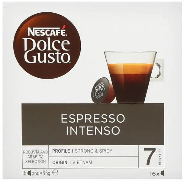 3 x 16pk Nescafé Dolce Gusto Espresso Intenso Coffee Capsules