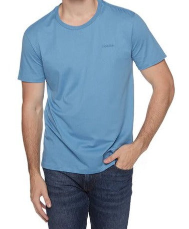 Calvin Klein Men's Prima Cotton Crew Tee / T-Shirt / Tshirt - Cyaneus