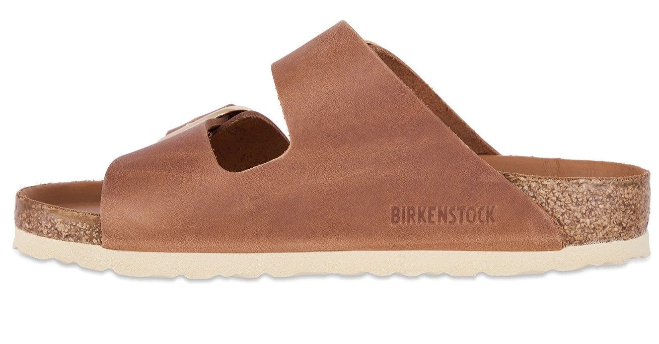 Birkenstock Women's Arizona Big Buckle Regular Fit Sandals - Cognac