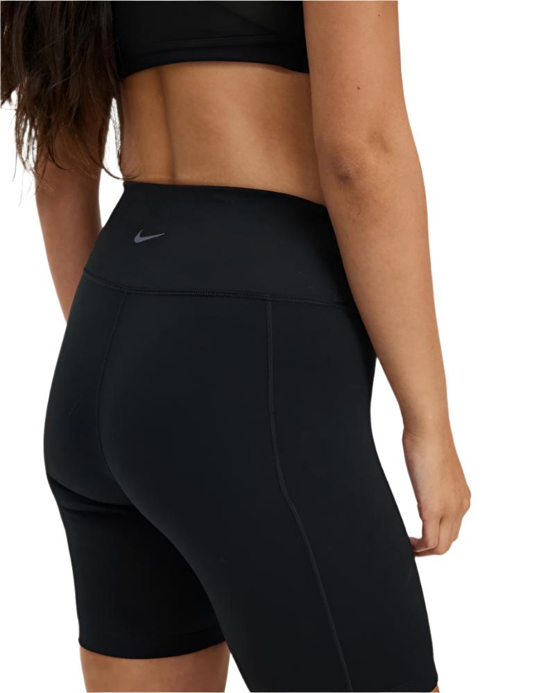 Nike Women's Dri-FIT One High Rise Leak Period Protection 8in Shorts - Black