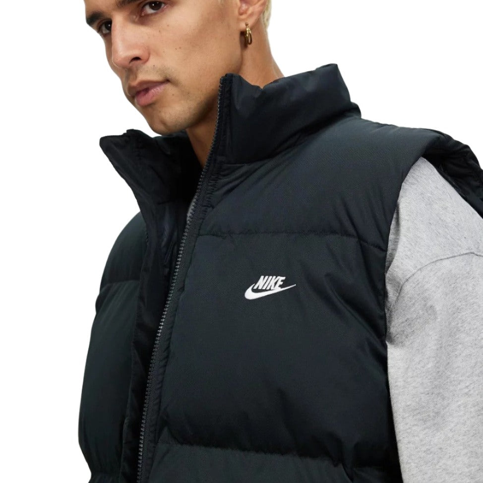 Nike Mens Club Puffer Vest - Black & White