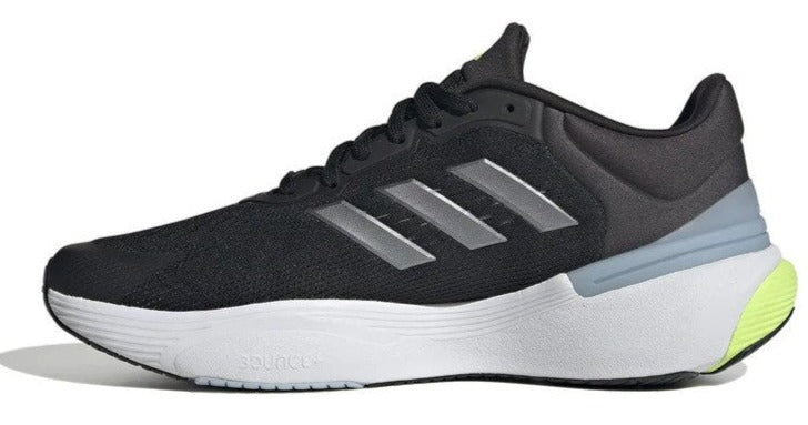 Adidas Men's Response Super 3.0 Running Shoes - Core Black/Iron Metallic/Lucid Lemon