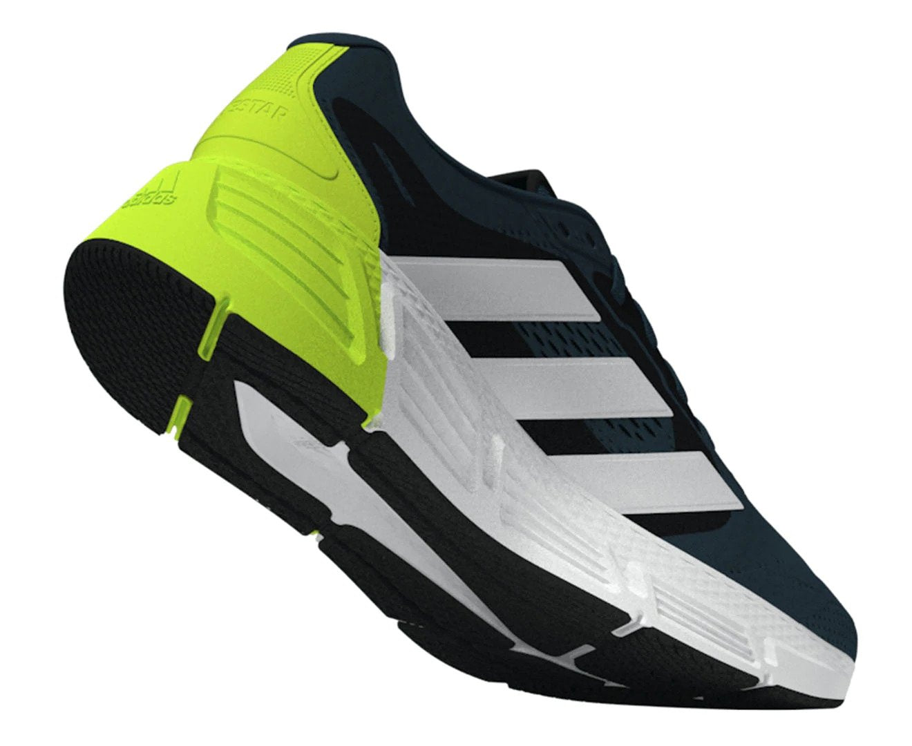 Adidas Men's Questar 2 Running Shoes - Arctic Night/White/Lemon