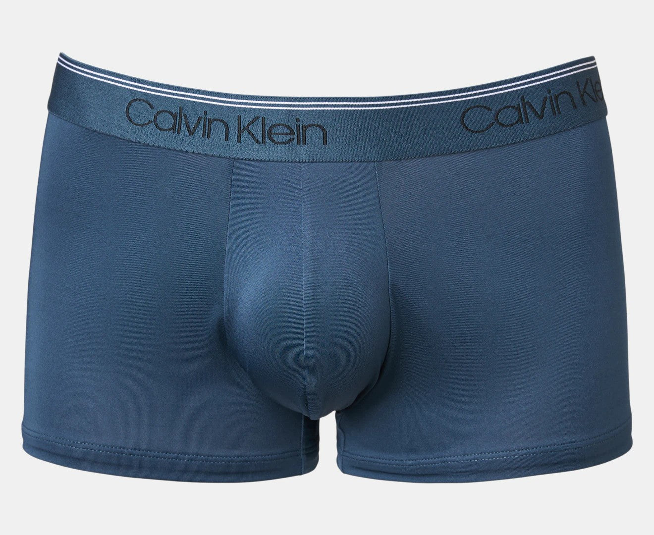 Calvin Klein Men's Microfibre Stretch Low Rise Trunks 3-Pack - Amethyst/Cream/Navy