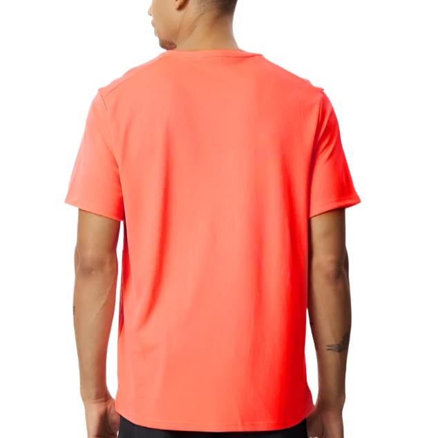 Nike Mens Dri-FIT UV Miler Short Sleeve Tee - Light Wild Mango/Reflective Silver