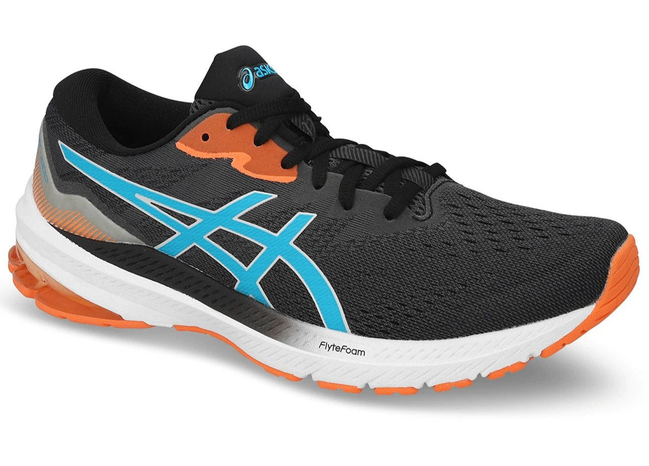 ASICS Men's GT-1000 11 Running Shoes - Black/Island Blue