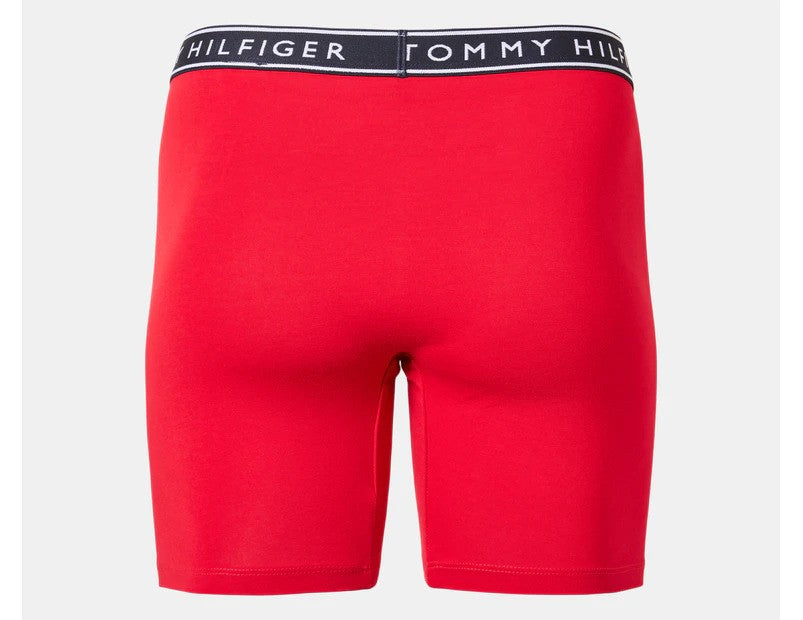 Tommy Hilfiger Men's Cotton Stretch Boxer Briefs 3-Pack - French Grey/Navy/Red