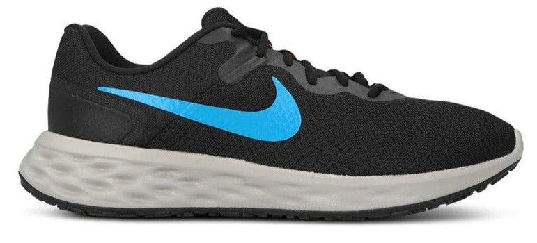 Nike Men's Revolution 6 Next Nature Running Shoes - Black/Laser Blue/Cobblestone