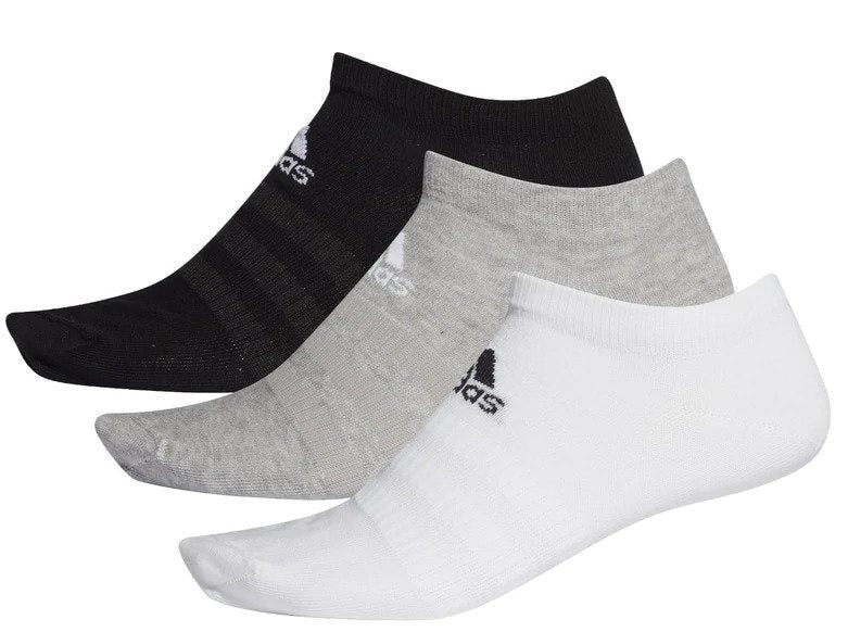 Adidas Light Low Cut Socks 3 Pairs Medium Grey Heather/White/Black