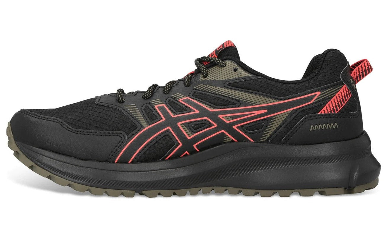 ASICS Men's Trail Scout 2 Running Shoes - Black/Cherry Tomato