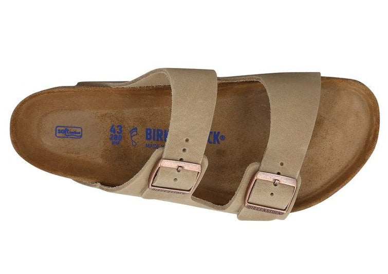 Birkenstock Unisex Arizona Regular Fit Soft Footbed Sandals - Tabacco Brown