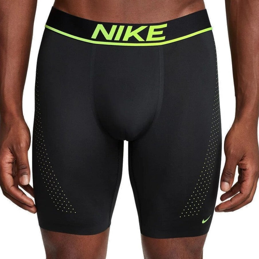 Nike Men's Elite Microfibre Long Leg Boxer Briefs - Black