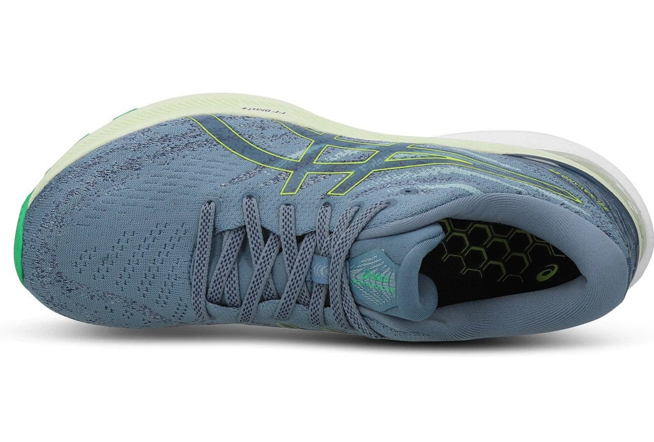 ASICS Men's GEL-Kayano 29 Running Shoes - Steel Blue/Lime Zest