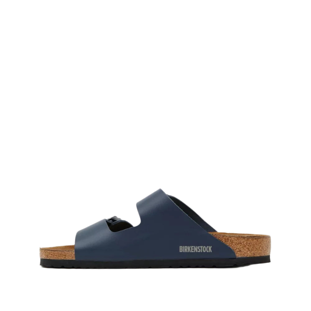 Birkenstock Unisex Regular Fit Arizona Smooth Leather Sandals - Blue