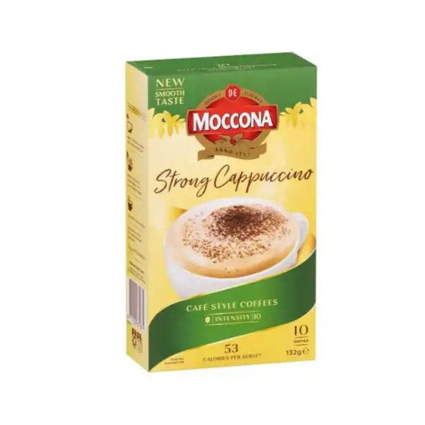 Moccona Strong Cappuccino Coffee Sachet 10s