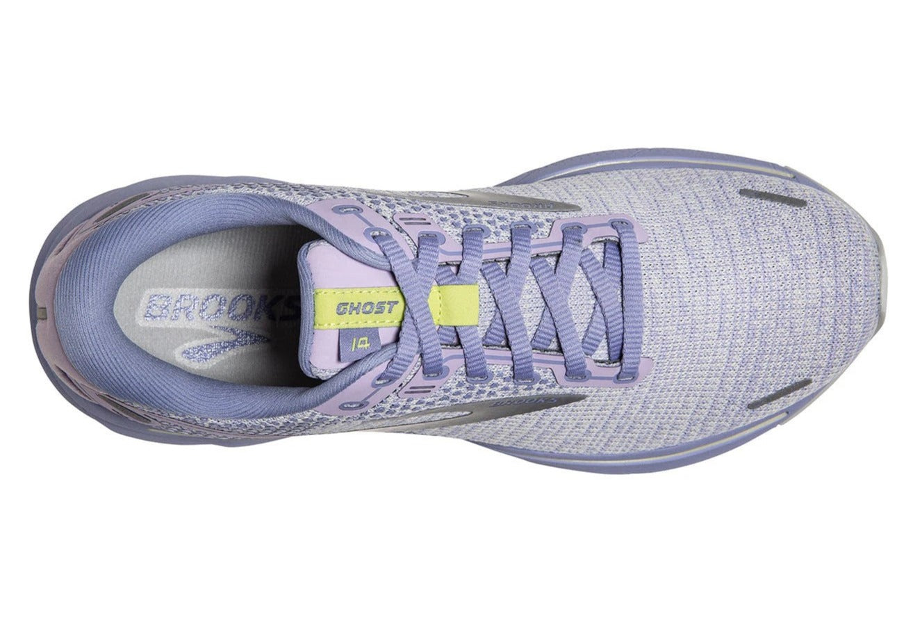 Brooks Women's Ghost 14 Running Shoes - Lilac/Purple/Lime