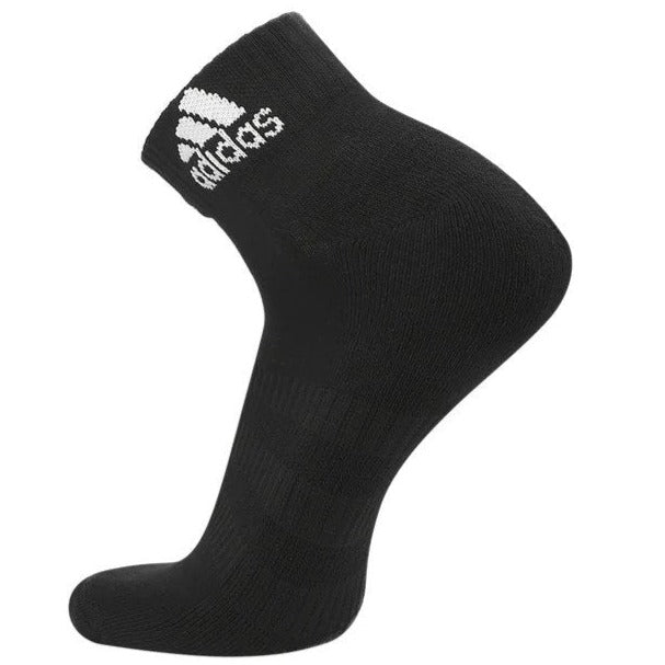 Adidas Men's Cushioned Ankle Socks 3-Pack - Black/White