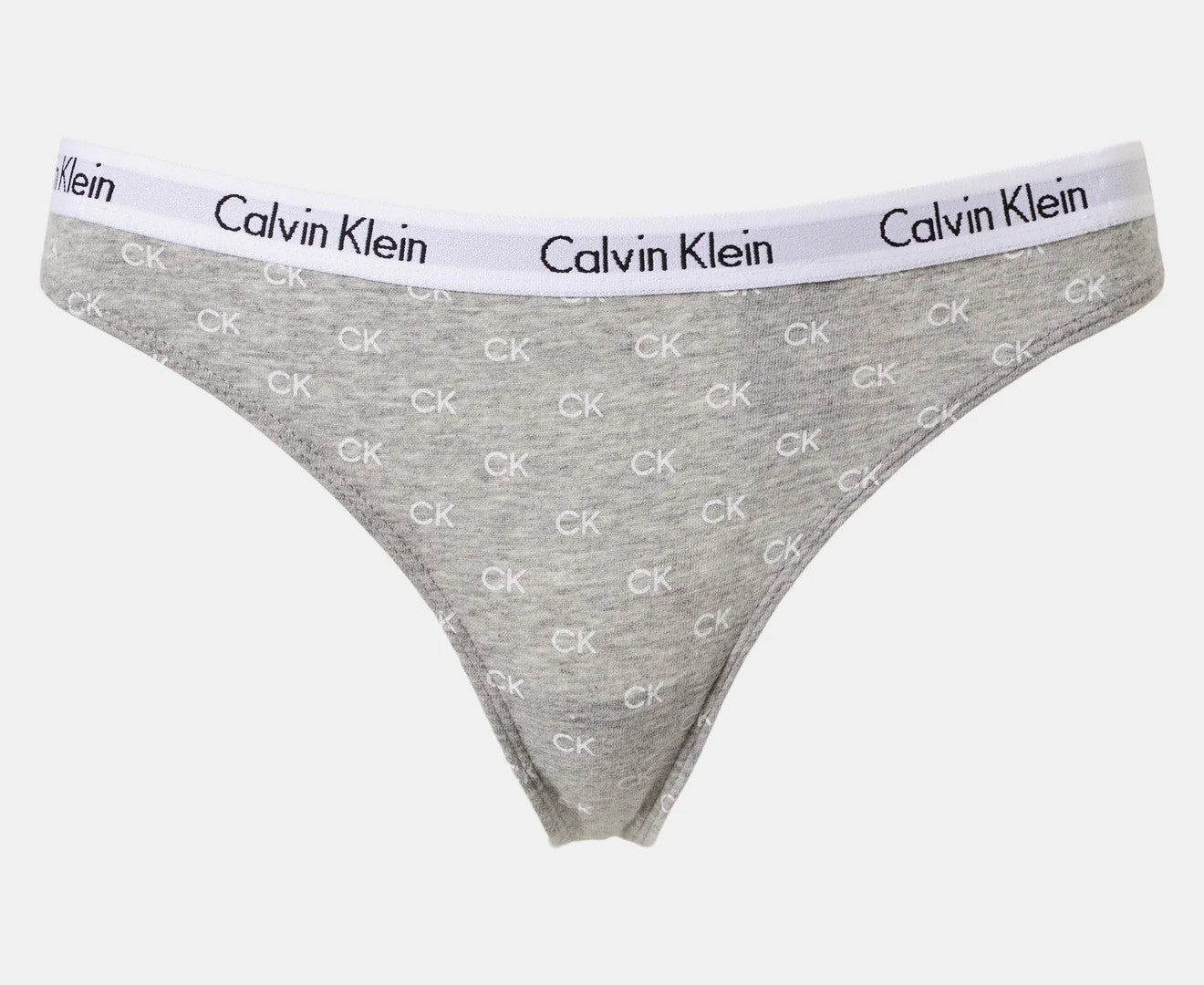 Calvin Klein Women's Carousel Thong 3-Pack - Black/Nymph's Thigh/CK Grey Heather