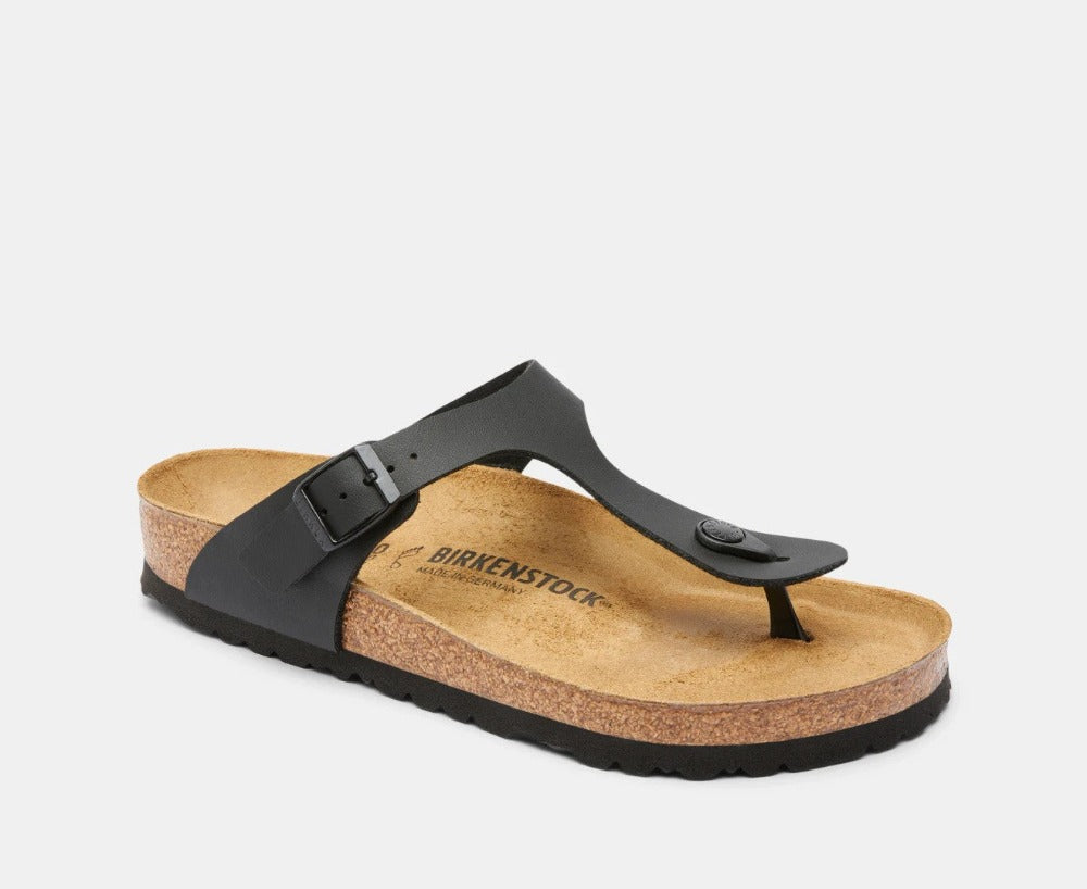 Birkenstock Unisex Gizeh Regular Fit Sandals - Black