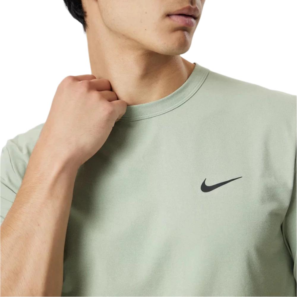 Nike Mens Dri-FIT UV Hyverse Short-Sleeve Fitness Top Tee - Jade Horizon/Black