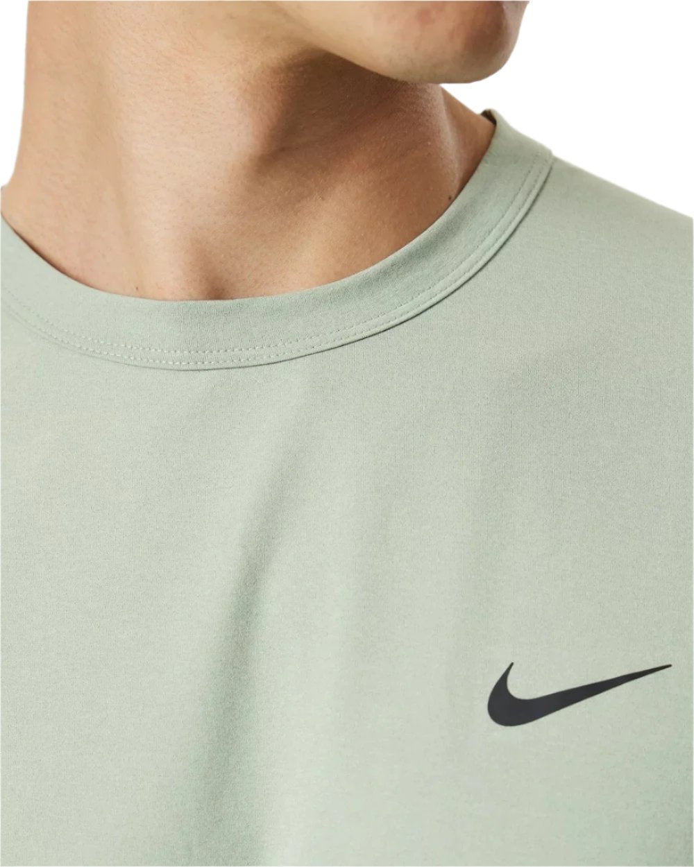 Nike Mens Dri-FIT UV Hyverse Short-Sleeve Fitness Top Tee - Jade Horizon/Black