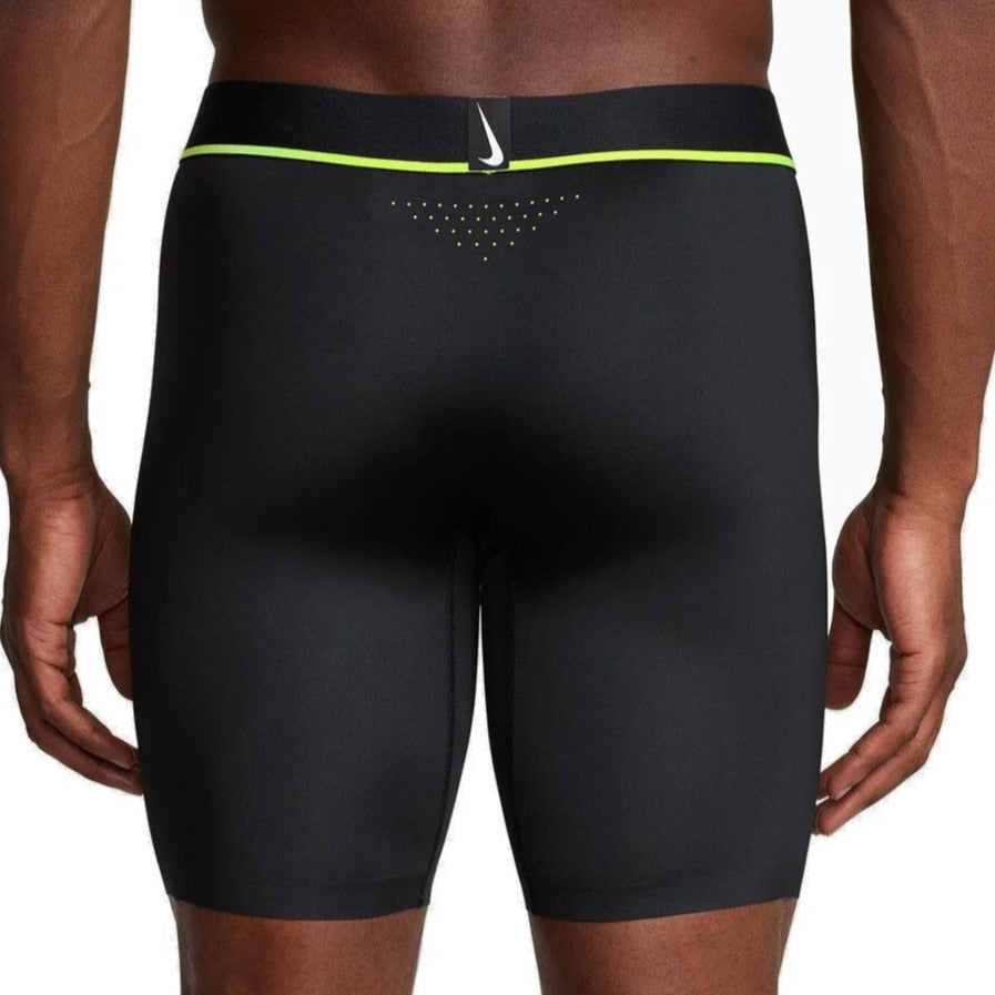 Nike Men's Elite Microfibre Long Leg Boxer Briefs - Black