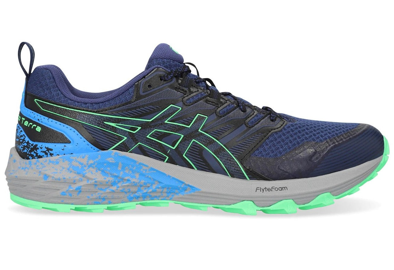 ASICS Men's GEL-Trabuco Terra Trail Running Shoes - Deep Ocean/New Leaf